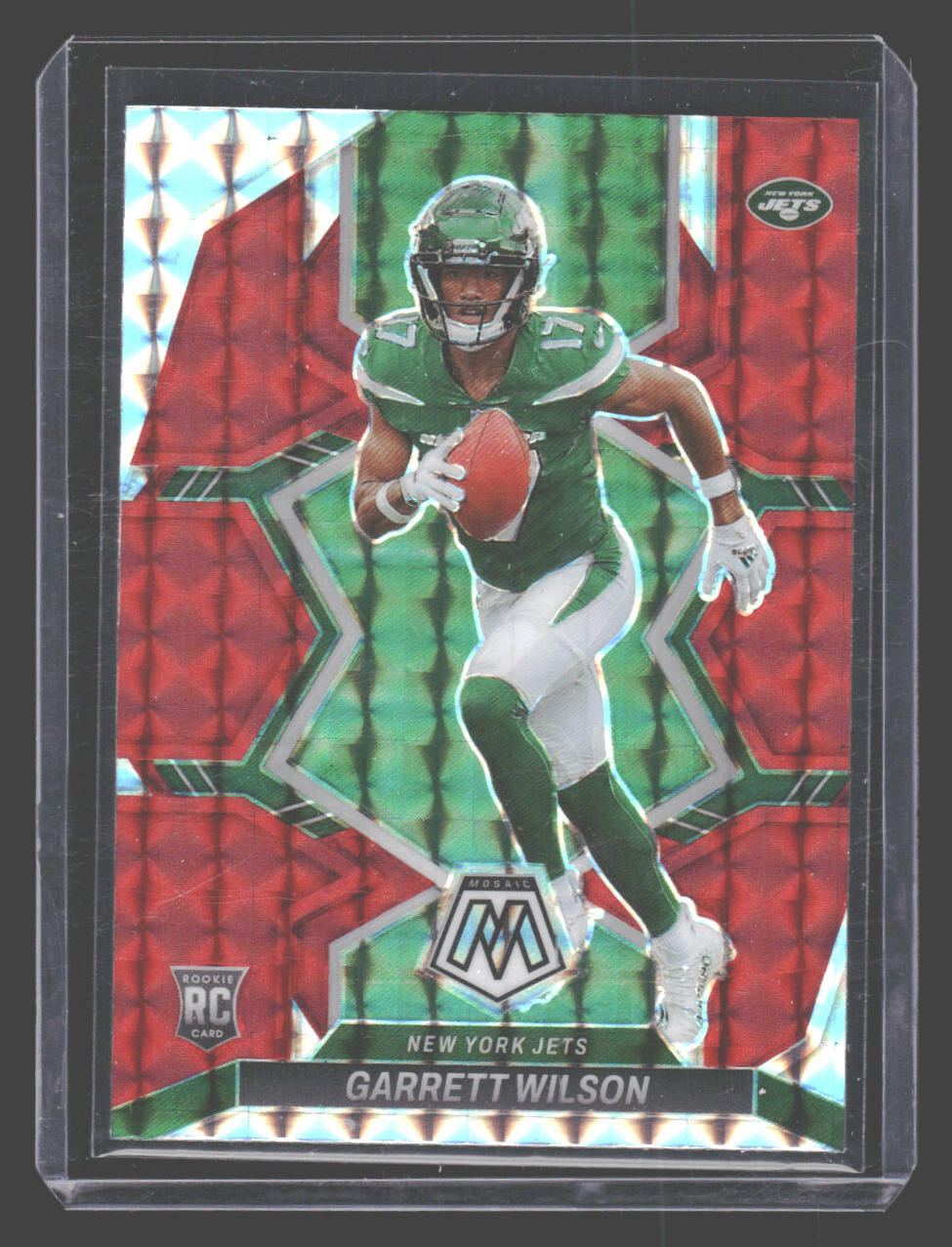 2022 Panini Mosaic #311 Garrett Wilson RC Hobby Red Mosaic