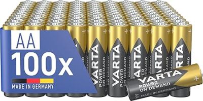 VARTA Batterien AA,Power on Demand, Alkaline, 1,5V, Vorratspack in