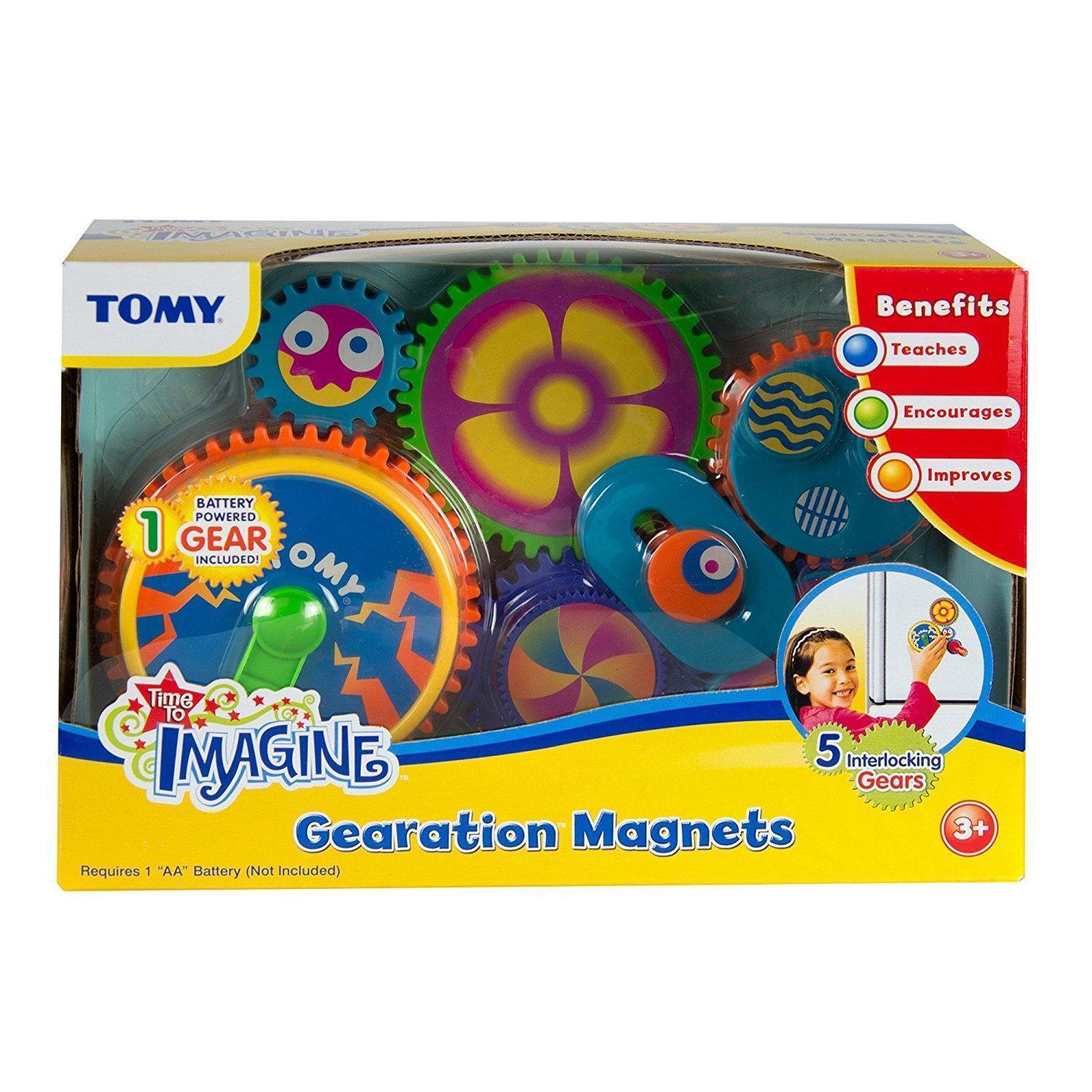 tomy gears fridge magnets