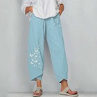 Awrvia Damen Sommer Shorts - Baumwolle Leinen Baggy Sport Shorts