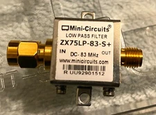 Mini Circuits ZX75LP-83-S+ DC-83MHz Low Pass Filter Works well