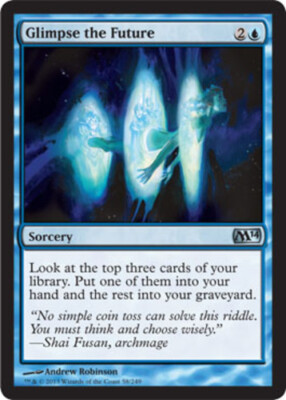 Glimpse the Future Light Play, English Magic the Gathering MTG Magic 2014