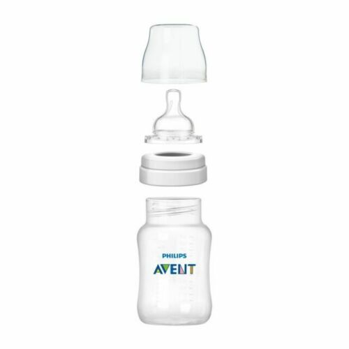 Philips Avent Natural Baby Bottle with Natural Response Nipple, Clear,  11oz, 3pk, SCY906/93 