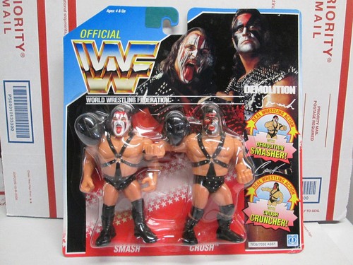 WWF Hasbro Demolition Smash Crush Tag Team 1991 Wr...