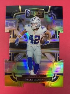 2023 Select Football Black & Gold Die-Cut Deuce Vaughn #28 Dallas Cowboys RC