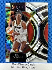 2024 #168 Temi Fagbenle Panini Select WNBA Premier White Prizm 67/99 Fever