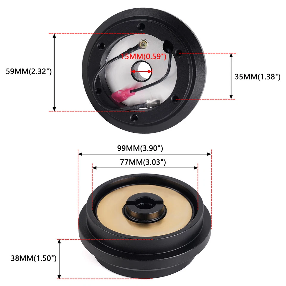 Steering Wheel Hub Adapter For Honda Civic CRX 1986-1991 For Acura Integra 90-93 Foto 2 de 4