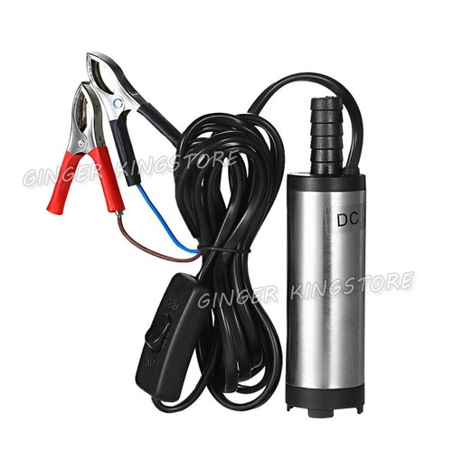 12V Aluminium Diesel Fuel Pump Submersible Transfer Vessel Water Oil Auto Car AU - Picture 2 of 9
