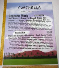 Depeche Mode MADONNA TOOL Coachella music festival lineup poster 2006 18x24"