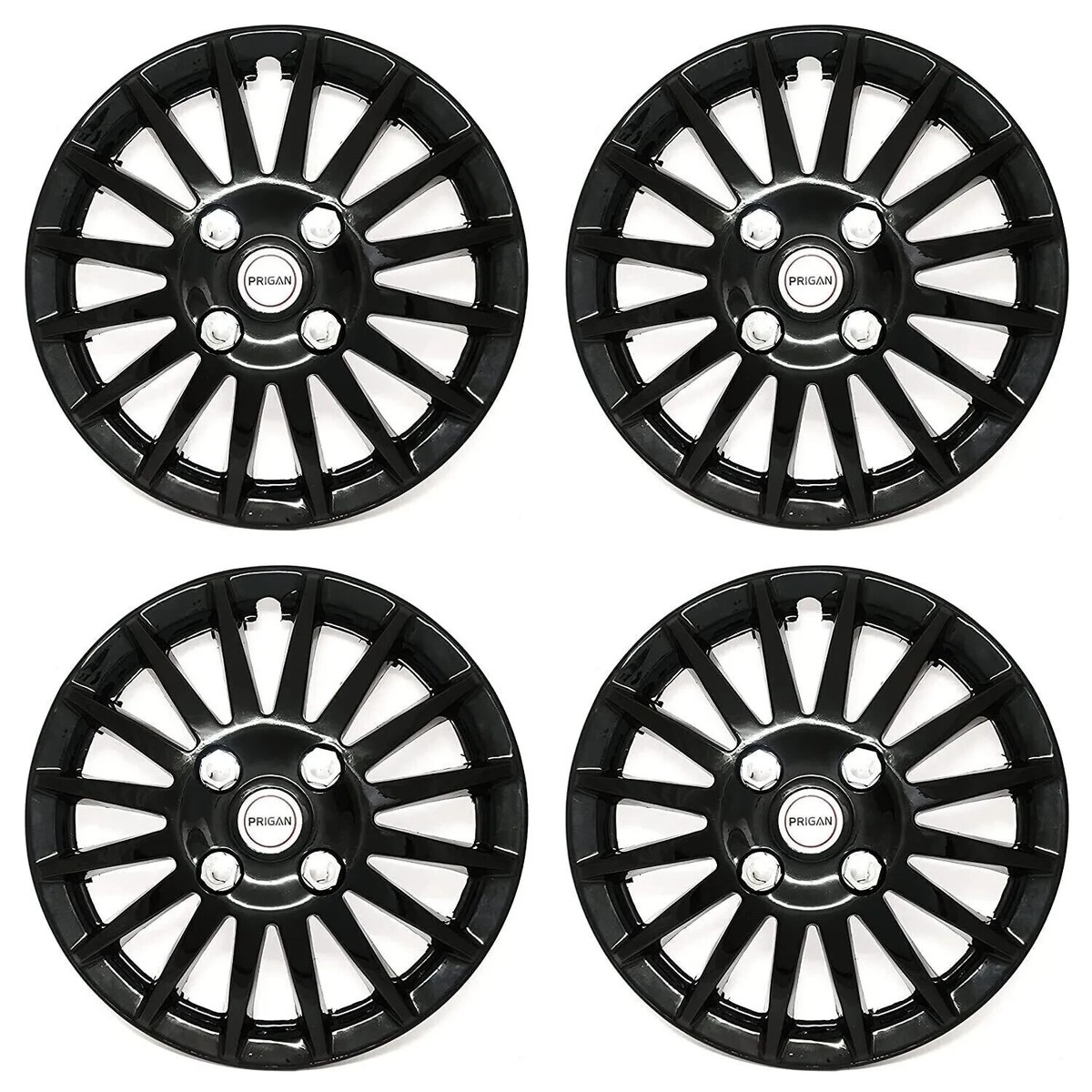 Black 12 Zoll Radzierblenden Radkappen Universal Modell (Set 4 Stk)