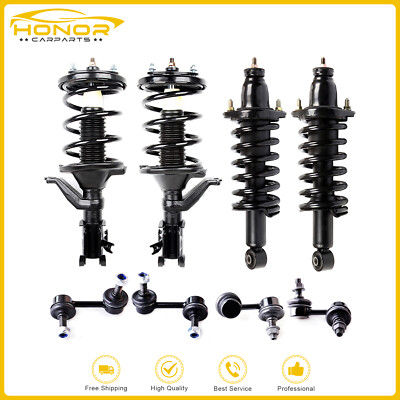 For 2003 2004 2005 Honda Civic 1.7L Gas Front & Rear Struts w/ Springs Sway Bars