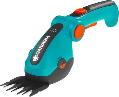GARDENA (09887) Cordless Hedge Trimmer and Grass Shears, Electric Garden Tools