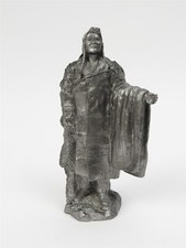 Michael Ricker Pewter Native American Nez Perce Indian Chief Joseph Sculpture