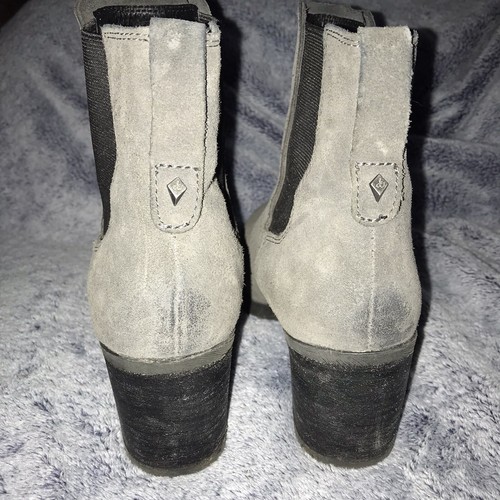 Sam Edelman Hanley Grey Suede Chelsea Boots Women's Size 9.5 ~ Pre-Owned - Picture 7 of 9