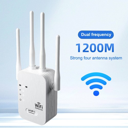1200Mbps WiFi Repeater Wireless Signal Booster Dual Band WiFi Amplifier Rout _tm - Zdjęcie 7 z 14
