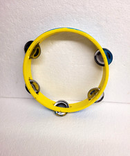 7in Inch TAMBOURINE Single Row Of 5 Dry Zils