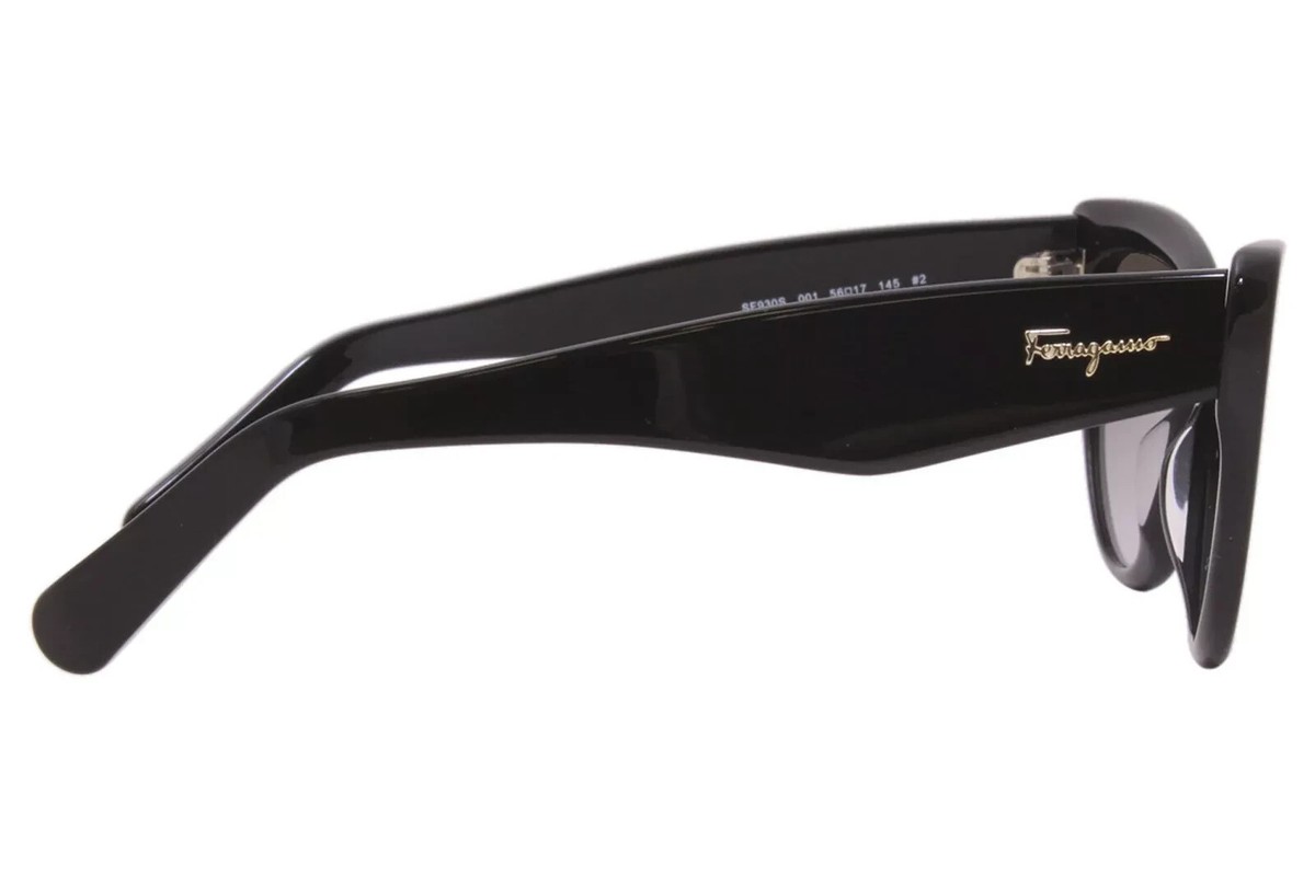NWOT SALVATORE FERRAGAMO SF930S 001 Black/Grey Gradient 56-17-145 Sunglasses Salvatore Ferragamo Sunglasses Women main image 2