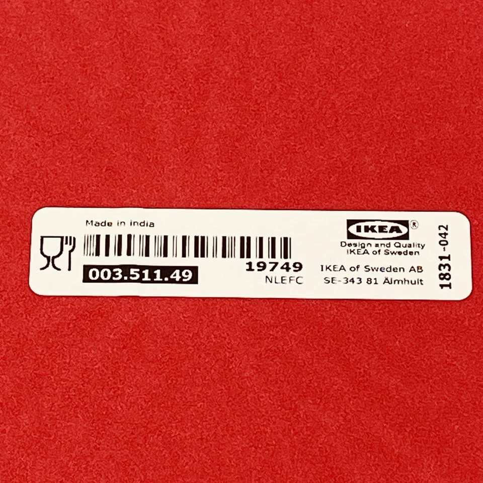 IKEA PANNA Red Placemat 14.5" 003.511.49 Round Circle Set of 2 NEW w/ Tags - Image 4 of 4