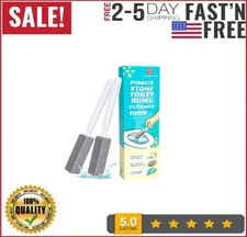 Simple Life Pumice Stone Toilet Bowl Cleaner with Handle (2 Pack) - A Reliable a