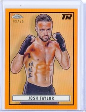 2024 Topps Chrome Boxing JOSH TAYLOR Ringside 1951 Orange Refractor 9/25