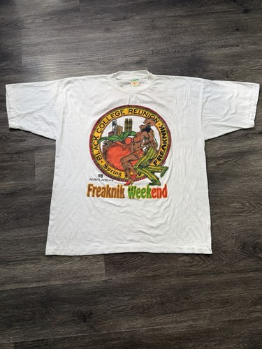 Vintage 1999 Freaknik Black College Reunion Spring Break Atlanta HBCU T-shirt XL