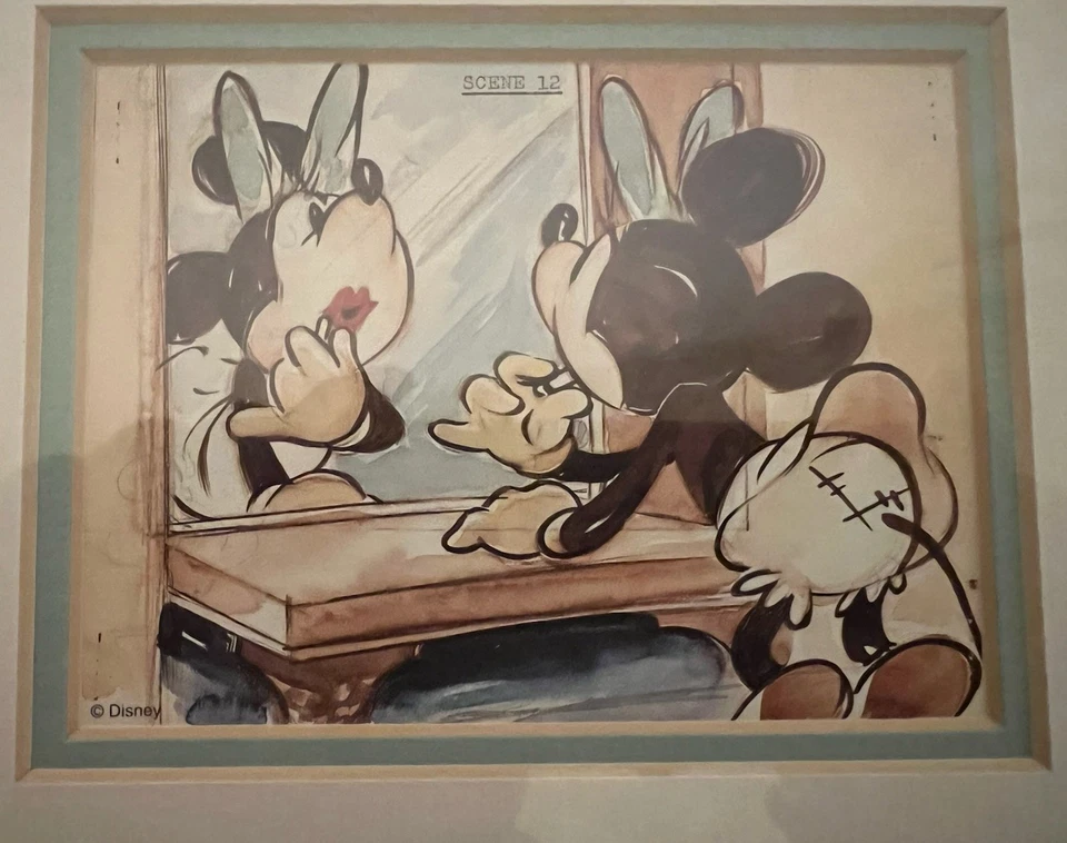Mickey's Surprise Party 1939 Walt Disney The Art Group Minnie Mouse Scene 12 - Image 2 of 4