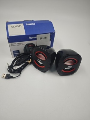 Hama Sonic Mobil 183 Notebook-Lautsprecher - Schwarz/Rot (00173131)