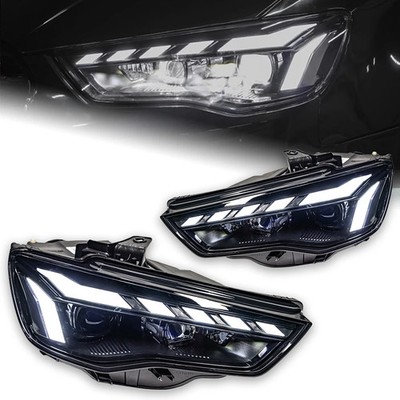 A Pair Upgrade LED Headlights Assembly Lamp For Audi A3 2013-2016 8V Dynamic