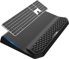 2-In-1 Ergonomic Keyboard Stand with Wrist Rest, Comfy Keyboard Riser Holder wit