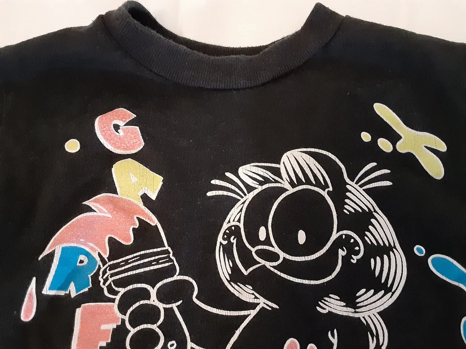 Vintage 1970's GARFIELD Cat Kid's Child's T-Shirt (Tagless, Well Worn) SMALL - Image 3 of 4