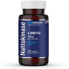 Nattokinase 4000 FU Supplement for Cardiovascular Health - 120 Capsules