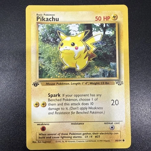 Pikachu 1st Edition Jungle 60/64 Regular, Near Mint! 🔥🔥