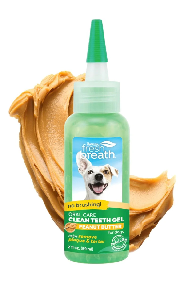 TropiClean Fresh Breath for Dogs - No Brush Dog Dental Gel -
