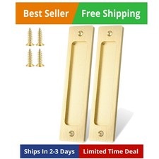 2 Pack Pocket Door Handles Sliding Closet Door Pulls Flush Barn Door Pulls