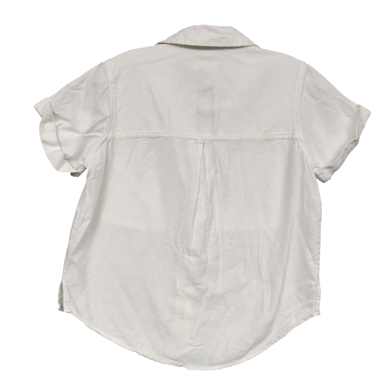Universal Thread Button Down Shirt XS White Linen… - image 3
