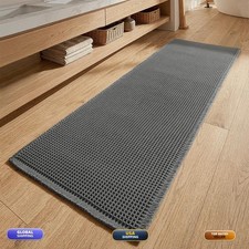 MIULEE Waffle Bathroom Runner Rugs Long Bath Mat 2'x6'(24