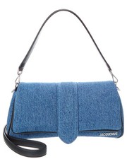 Jacquemus Le Bambinou Denim  Leather Shoulder Bag Women's Blue
