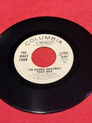 Vintage Garage Band 1966 The What Four  I m Gonna Destroy That Boy  RSC Record