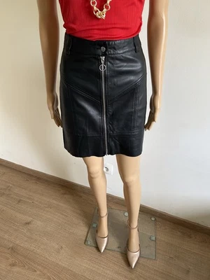 Jupe noire en simili cuir Morgan taille 36 jamais portée - Photo 1/4