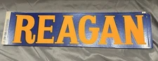 Vintage 1970's Governor Ronald Reagan Bumper Sticker NOS