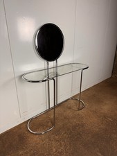 Chrome & Glass Dressing Table With Mirror | Delivery Available