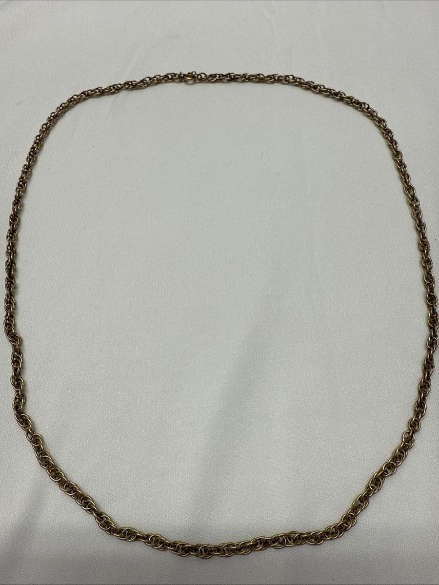 ACo 1/20 12K Gold Chain Necklace 24” | eBay