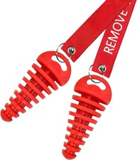2 PCS Muffler Exhaust Wash Plug 0.6-1.5 Inch Motorcycle Red