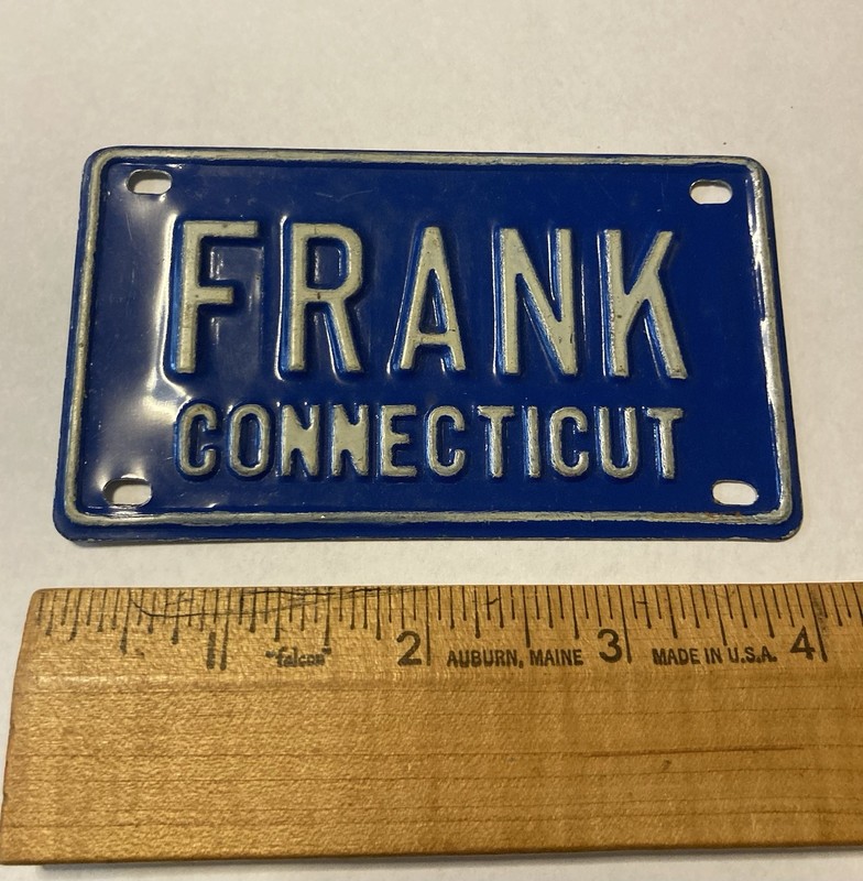 bicycle/novelty License Plate 