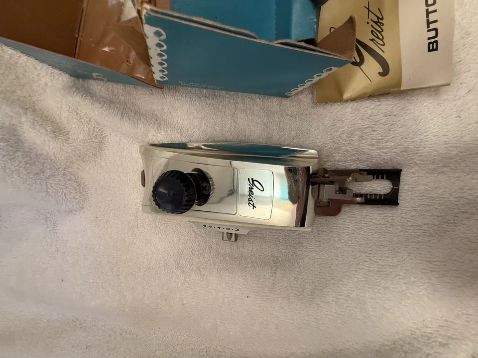 Vintage Greist Automatic Buttonholer Sewing Machine Stitch Attachment  - Image 4 of 4