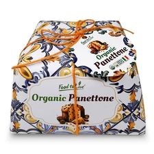 Food to Live Organic Italian Panettone - Perfect for Gifts - 750g (1.65 lb)
