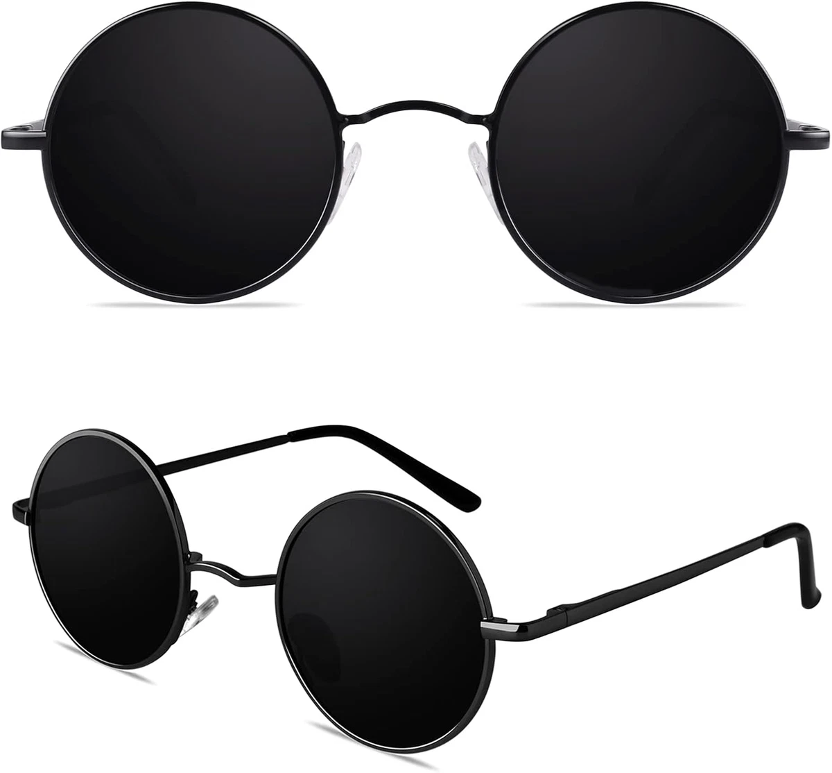 Polarized Retro Round Sunglasses with UV Protection BIRCEN Womens Round Polarized Sunglasses: Retro Acetate Sun  main image 4