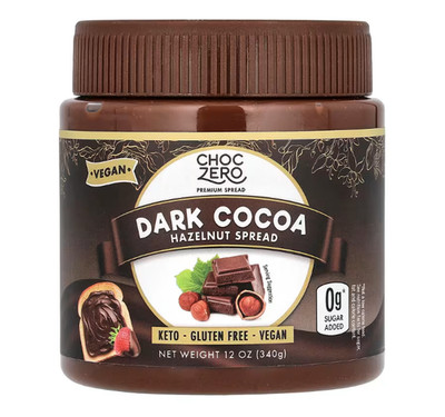 ChocZero, Zartbitter-Kakao-Haselnuss-Aufstrich, 340 g