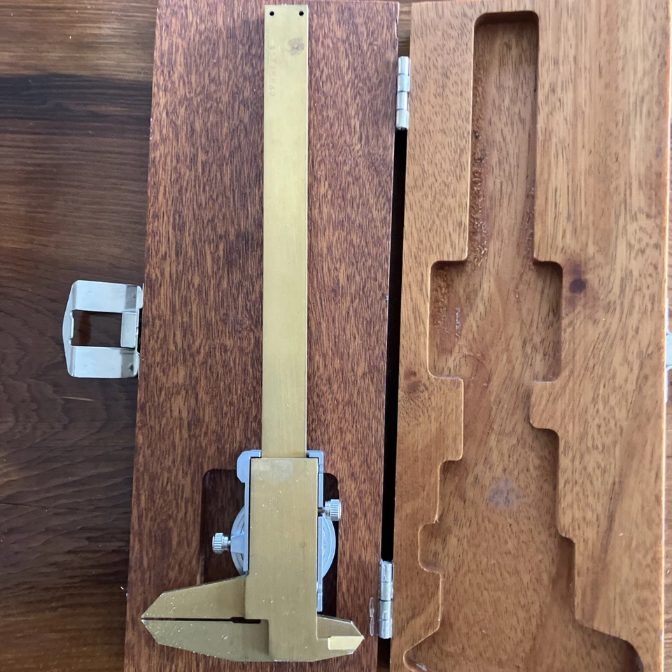 Pinzas de esfera Avenger Craftsman profesionales de 6" recubiertas de estaño de 0,001" en caja de madera Foto 4 de 4