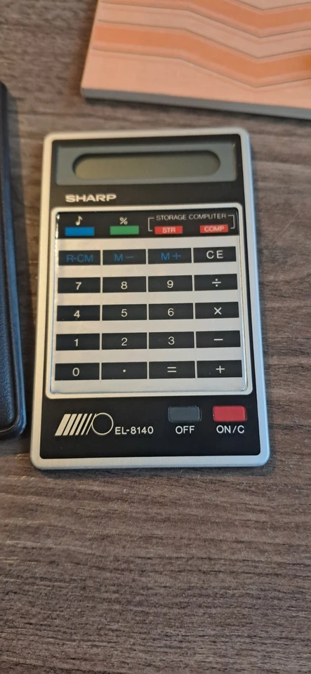 ancienne calculatrice sharp elsimate EL-8140  neuve 1979 - Photo 3/4